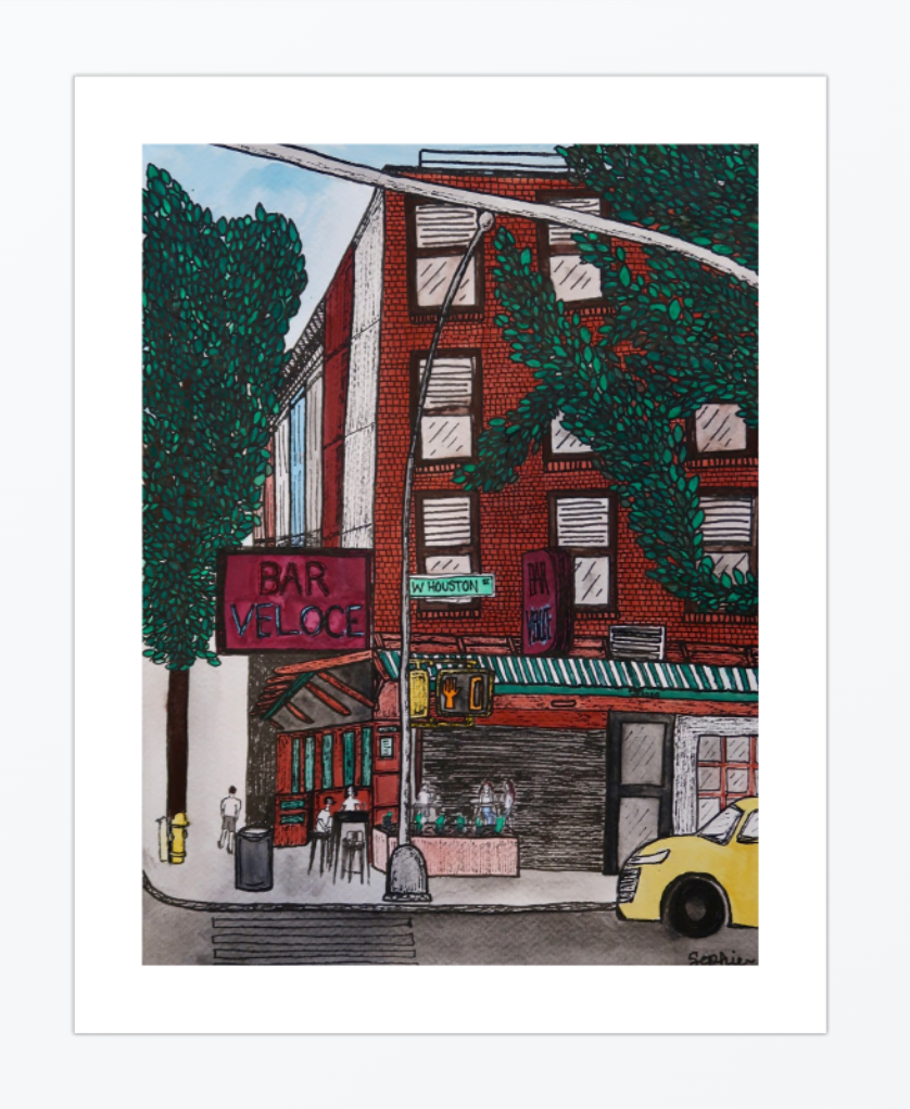 Bar Veloce Print - 9 x 12"