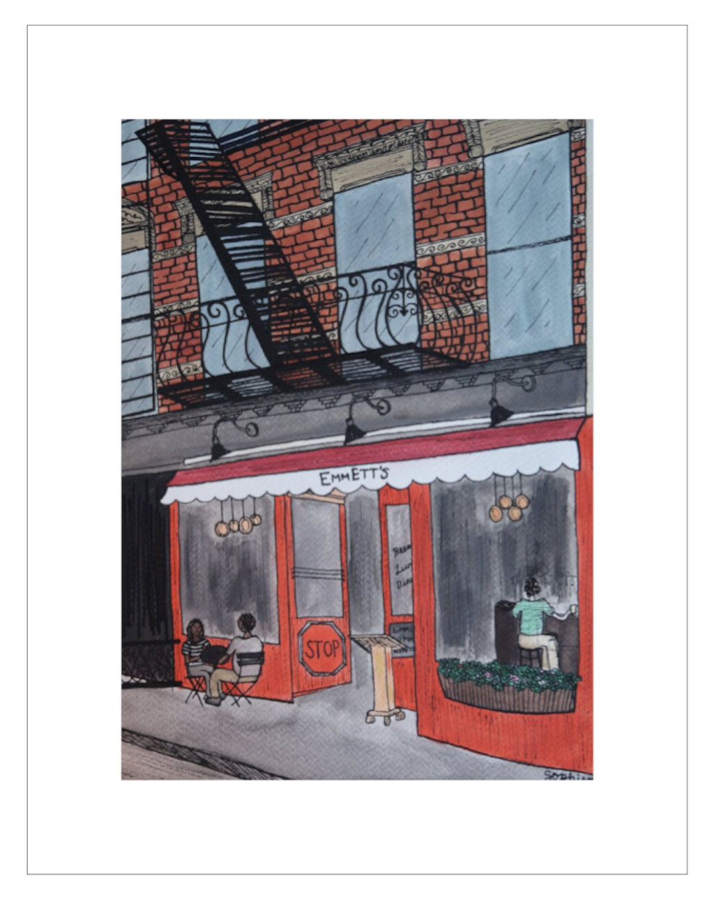 Emmett's on MacDougal Print - 5 x 7"