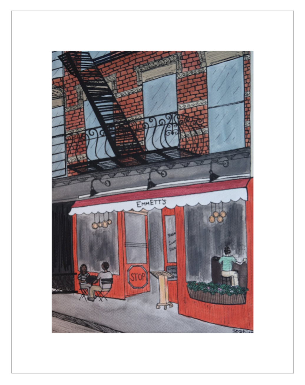 Emmett's on MacDougal Print - 5 x 7"