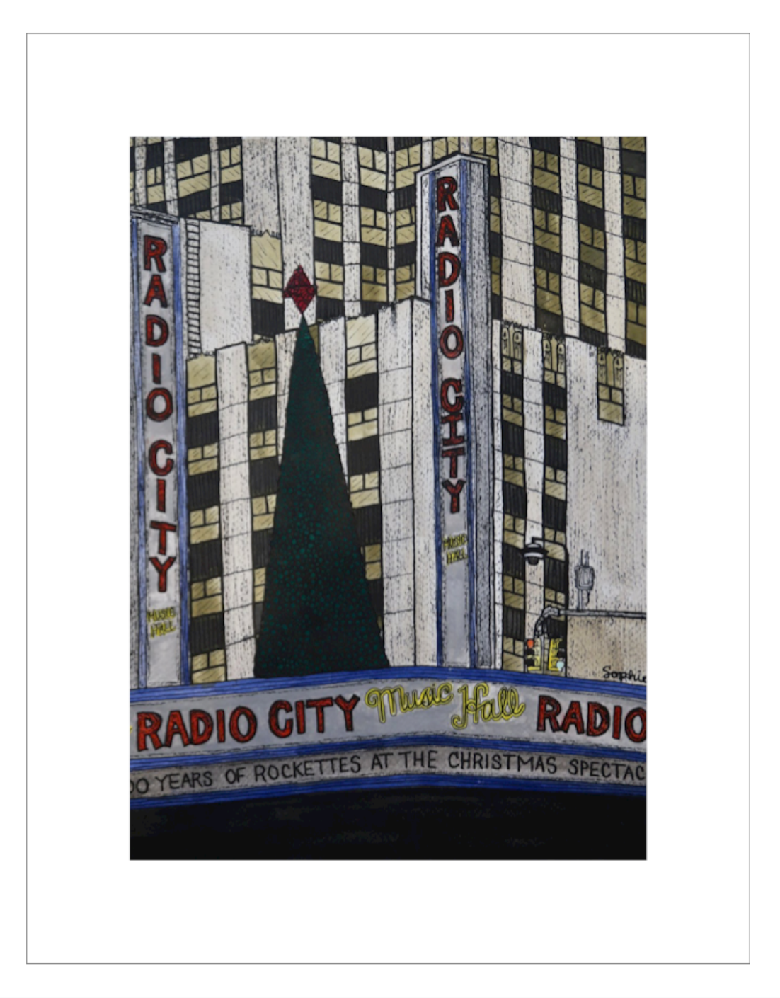 Radio City Music Hall Print - 5 x 7"