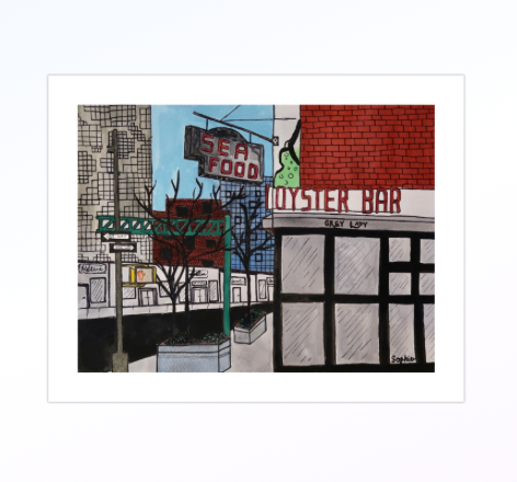 Grey Lady NYC Print - 12 x 9"