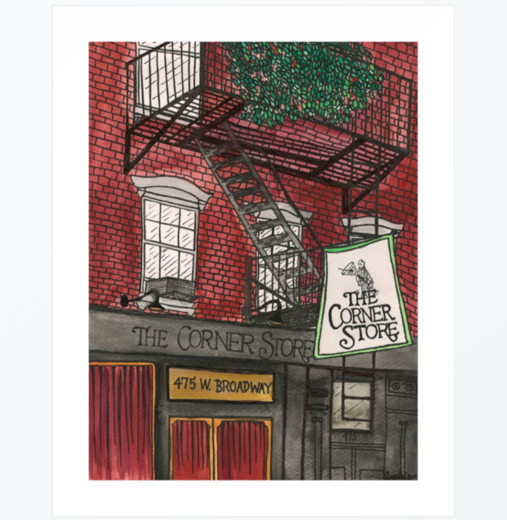 The Corner Store Print - 9 x 12"